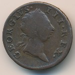 Ирландия, 1/2 пенни (1766–1769 г.)