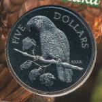 New Zealand, 5 dollars, 1996