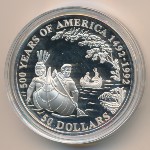 Cook Islands, 50 dollars, 1993