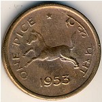 Индия, 1 пайса (1952–1955 г.)