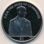 Virgin Islands, 1 dollar, 2012