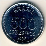 Brazil, 500 cruzeiros, 1985–1986