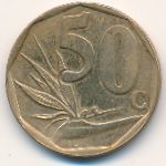 South Africa, 50 cents, 1996–2000