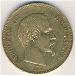 Франция, 100 франков (1855–1859 г.)