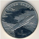 Marshall Islands, 5 dollars, 1995