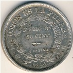 Bolivia, 50 centavos, 1891–1900