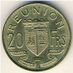Реюньон, 20 франков (1955–1964 г.)