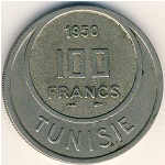 Тунис, 100 франков (1950–1957 г.)