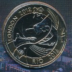 Великобритания, 2 фунта (2012 г.)