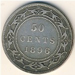 Ньюфаундленд, 50 центов (1870–1900 г.)