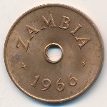 Замбия, 1 пенни (1966 г.)