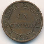 Chile, 1 centavo, 1878–1898