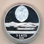 Latvia, 1 lats, 2003–2004