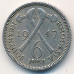 Южная Родезия, 6 пенсов (1947 г.)
