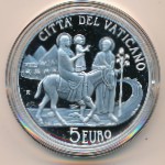 Vatican City, 5 euro, 2010