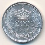 Portugal, 200 reis, 1909