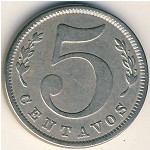 Колумбия, 5 сентаво (1886–1902 г.)