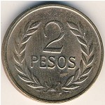 Colombia, 2 pesos, 1977–1988
