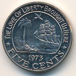Либерия, 5 центов (1960–1984 г.)
