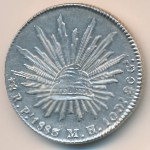 Mexico, 8 reales, 1827–1893