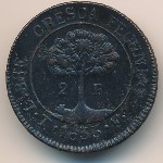 Honduras, 2 reales, 1832–1833