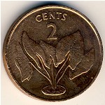 Кирибати, 2 цента (1979–1992 г.)
