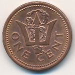 Барбадос, 1 цент (1973–1991 г.)