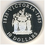 Australia, 10 dollars, 1985