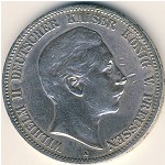 Prussia, 5 mark, 1891–1908