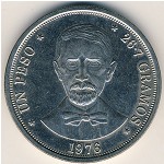 Dominican Republic, 1 peso, 1976