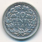 Нидерланды, 10 центов (1926–1945 г.)