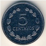 Сальвадор, 5 сентаво (1987–1999 г.)