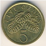 Сингапур, 5 центов (1985–1991 г.)