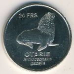 Земля Адели, 20 франков (2011 г.)