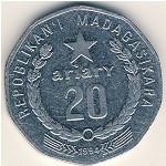 Мадагаскар, 20 ариари (1994 г.)