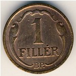 Венгрия, 1 филлер (1926–1939 г.)