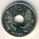 Spain, 25 pesetas, 1999
