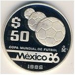 Mexico, 50 pesos, 1986
