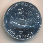Sweden, 200 kronor, 1990