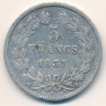 France, 5 francs, 1832–1844