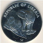 Liberia, 5 dollars, 1973–1978