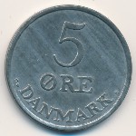 Denmark, 5 ore, 1956–1964