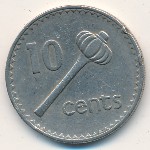 Fiji, 10 cents, 1986–1987