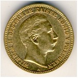 Prussia, 10 mark, 1890–1912