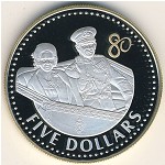 Каймановы острова, 5 долларов (2006 г.)