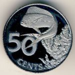 Виргинские острова, 50 центов (1985 г.)