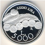 San Marino, 5000 lire, 2001