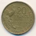 Франция, 20 франков (1950–1953 г.)