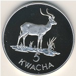 Zambia, 5 kwacha, 1979
