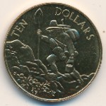 New Zealand, 10 dollars, 1997